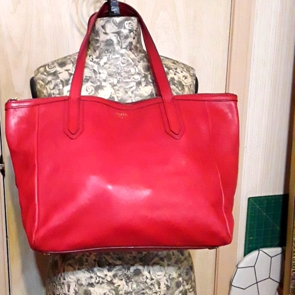 Fossil leather handbag/tote bag - Picture 1 of 9